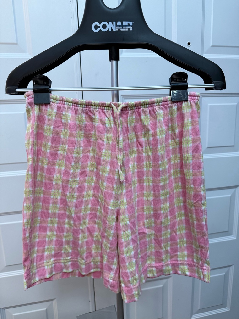 Women’s Pink Plaid Lounge Shorts